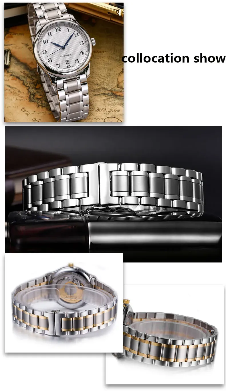 Bracelet acier pour montre 14 à 24 mm