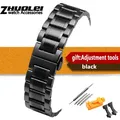 Bracelet acier pour montre 14 à 24 mm – Couleur du bracelet noir