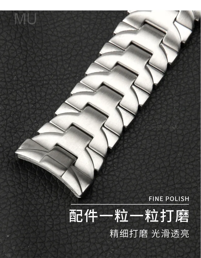Bracelet acier pour montre 22 à 24 mm