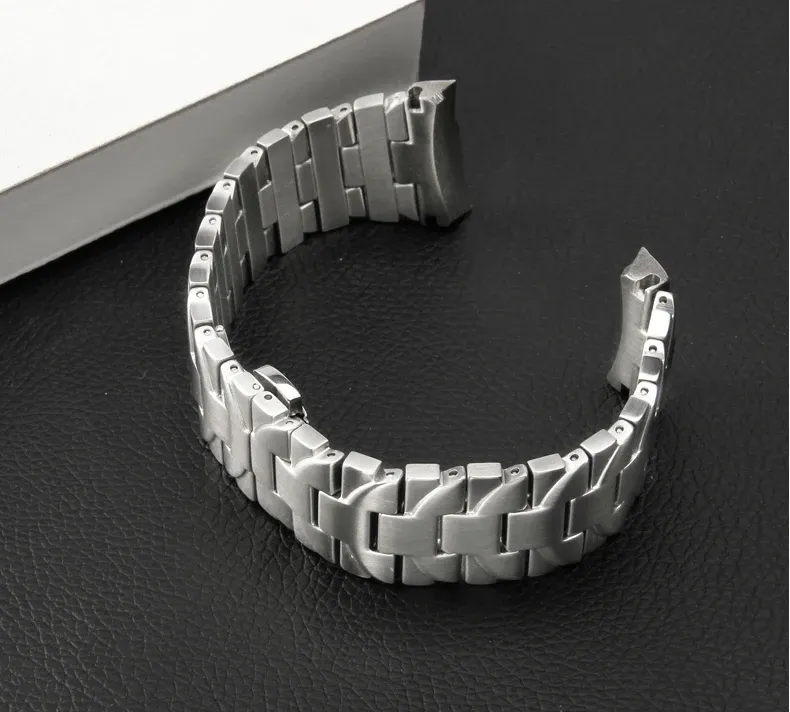 Bracelet acier pour montre 22 à 24 mm