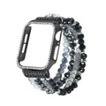 Bracelet bijou strass pour Apple Watch – Couleur du bracelet noir