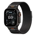 Bracelet boucle milanaise 38 à 49 mm pour Apple Watch – Couleur du bracelet Black