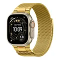 Bracelet boucle milanaise 38 à 49 mm pour Apple Watch – Couleur du bracelet Gold