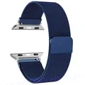 Bracelet boucle milanaise pour Apple Watch 38 à 49 mm – Couleur du bracelet blue 11