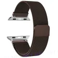 Bracelet boucle milanaise pour Apple Watch 38 à 49 mm – Couleur du bracelet coffee 9