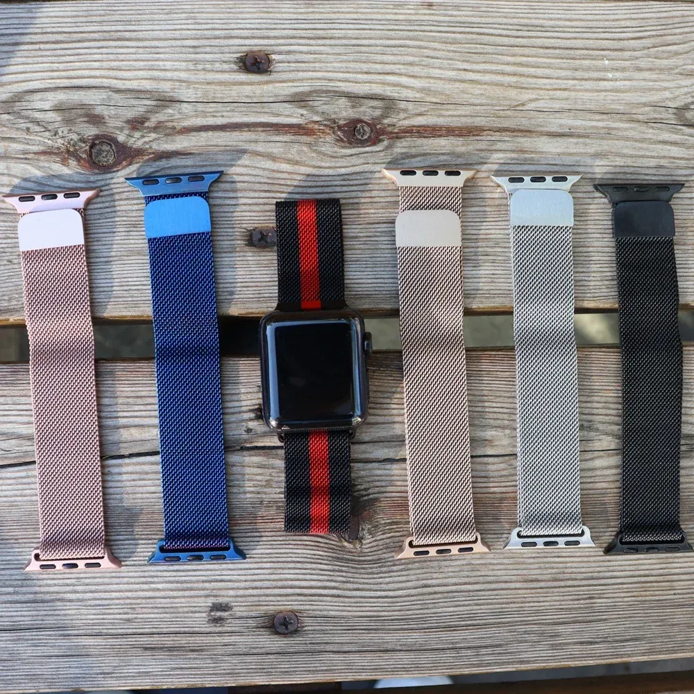 Bracelet boucle milanaise pour Apple Watch 38 à 49 mm