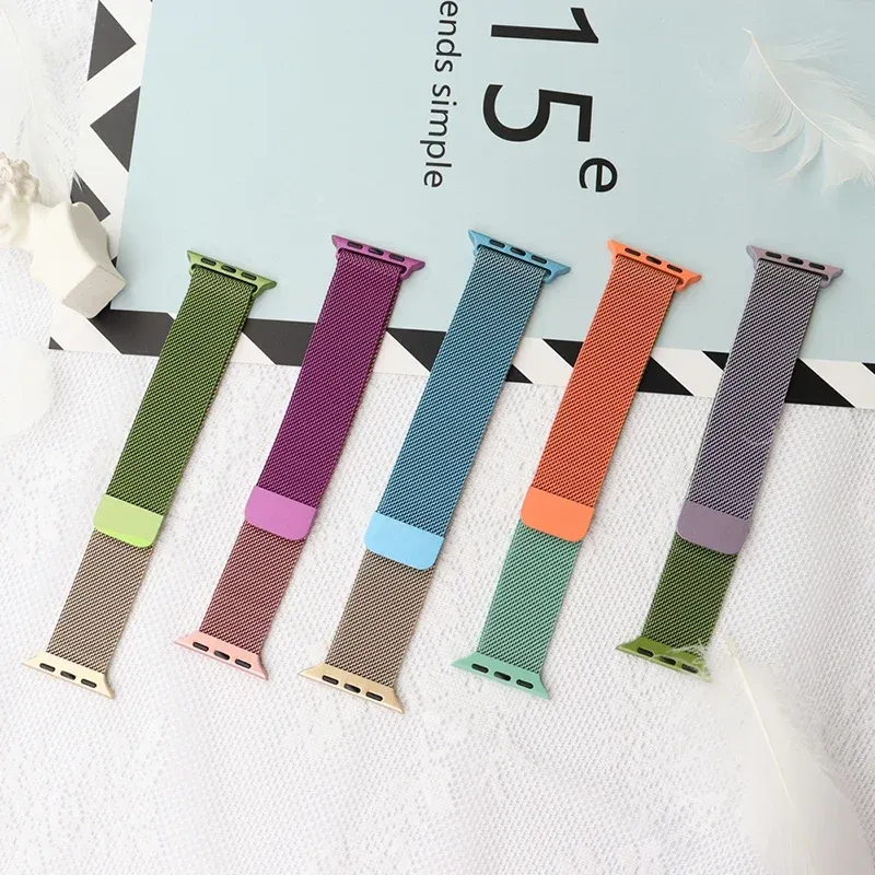 Bracelet boucle milanaise pour Apple Watch 38 à 49 mm