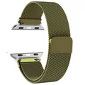 Bracelet boucle milanaise pour Apple Watch 38 à 49 mm – Couleur du bracelet Glass Green 13