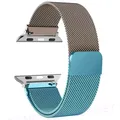 Bracelet boucle milanaise pour Apple Watch 38 à 49 mm – Couleur du bracelet GOL Blue 42