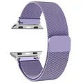 Bracelet boucle milanaise pour Apple Watch 38 à 49 mm – Couleur du bracelet Lavender 14