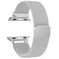 Bracelet boucle milanaise pour Apple Watch 38 à 49 mm – Couleur du bracelet Light gray 23