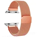 Bracelet boucle milanaise pour Apple Watch 38 à 49 mm – Couleur du bracelet Orange 25
