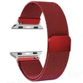 Bracelet boucle milanaise pour Apple Watch 38 à 49 mm – Couleur du bracelet Red 10