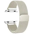 Bracelet boucle milanaise pour Apple Watch 38 à 49 mm – Couleur du bracelet Starlight 57