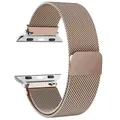 Bracelet boucle milanaise pour Apple Watch 38 à 49 mm – Couleur du bracelet Vintage gold 6