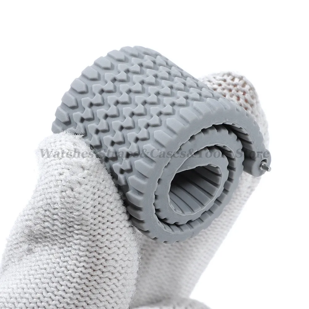 Bracelet caoutchouc 18 à 24 mm dégagement rapide