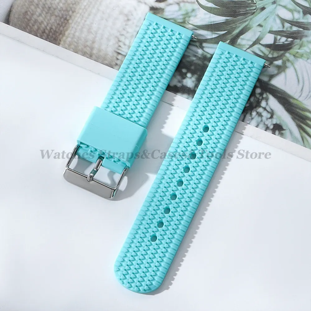 Bracelet caoutchouc 18 à 24 mm dégagement rapide