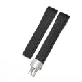 Bracelet caoutchouc 19 à 21 mm pour Patek Philippe – Band Color Black-silver