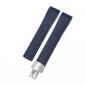 Bracelet caoutchouc 19 à 21 mm pour Patek Philippe – Band Color Blue-silver