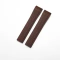 Bracelet caoutchouc 19 à 21 mm pour Patek Philippe – Band Color Brown-No buckle