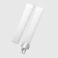 Bracelet caoutchouc 19 à 21 mm pour Patek Philippe – Band Color white-silver