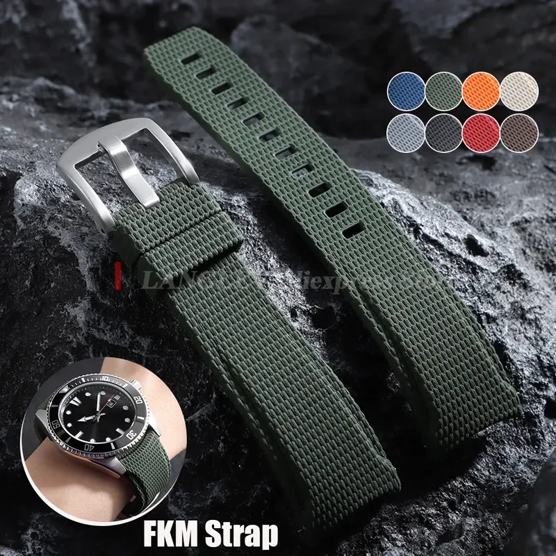 Bracelet caoutchouc 20 à 22 mm à libération rapide