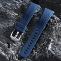 Bracelet caoutchouc 20 à 22 mm à libération rapide – Couleur du bracelet Blue
