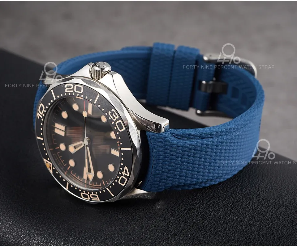 Bracelet caoutchouc 20 à 22 mm à libération rapide