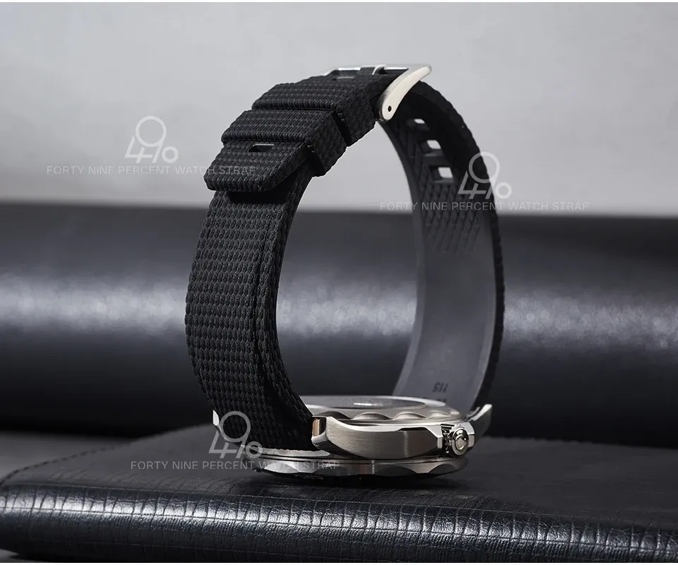 Bracelet caoutchouc 20 à 22 mm à libération rapide