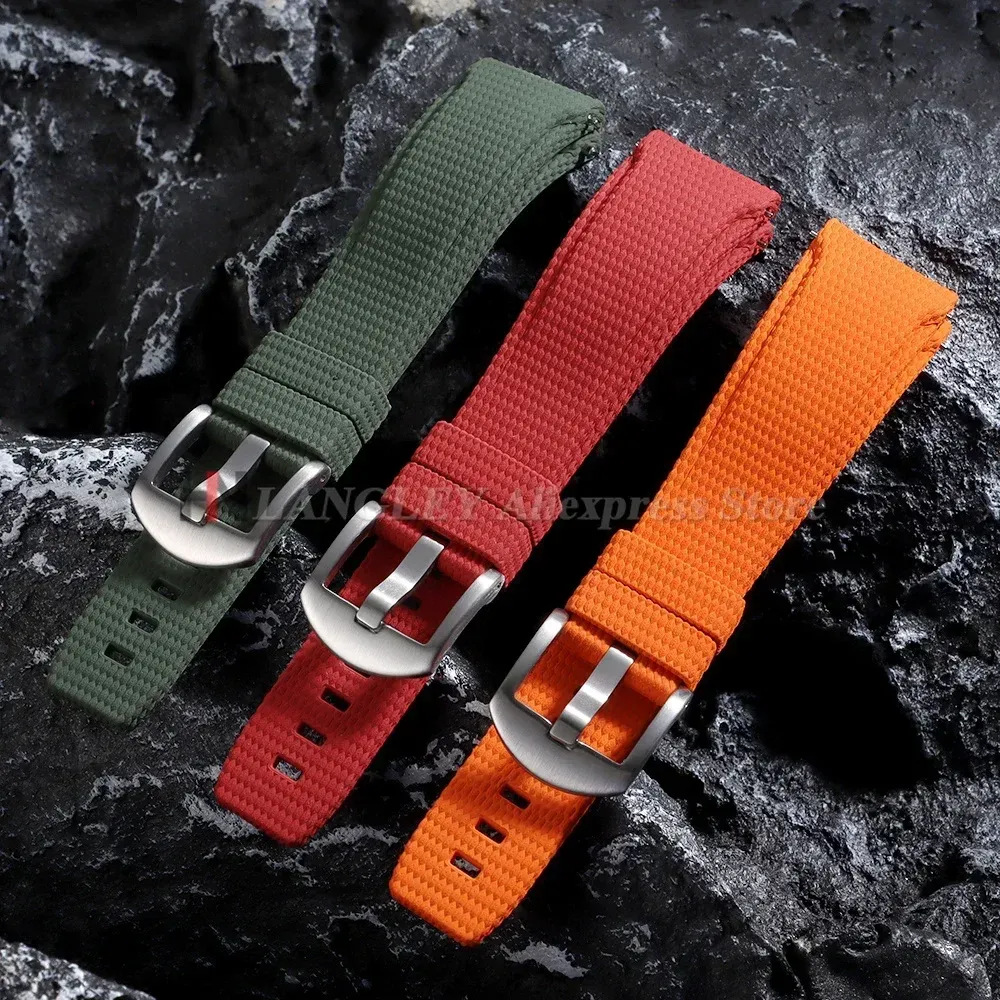 Bracelet caoutchouc 20 à 22 mm à libération rapide