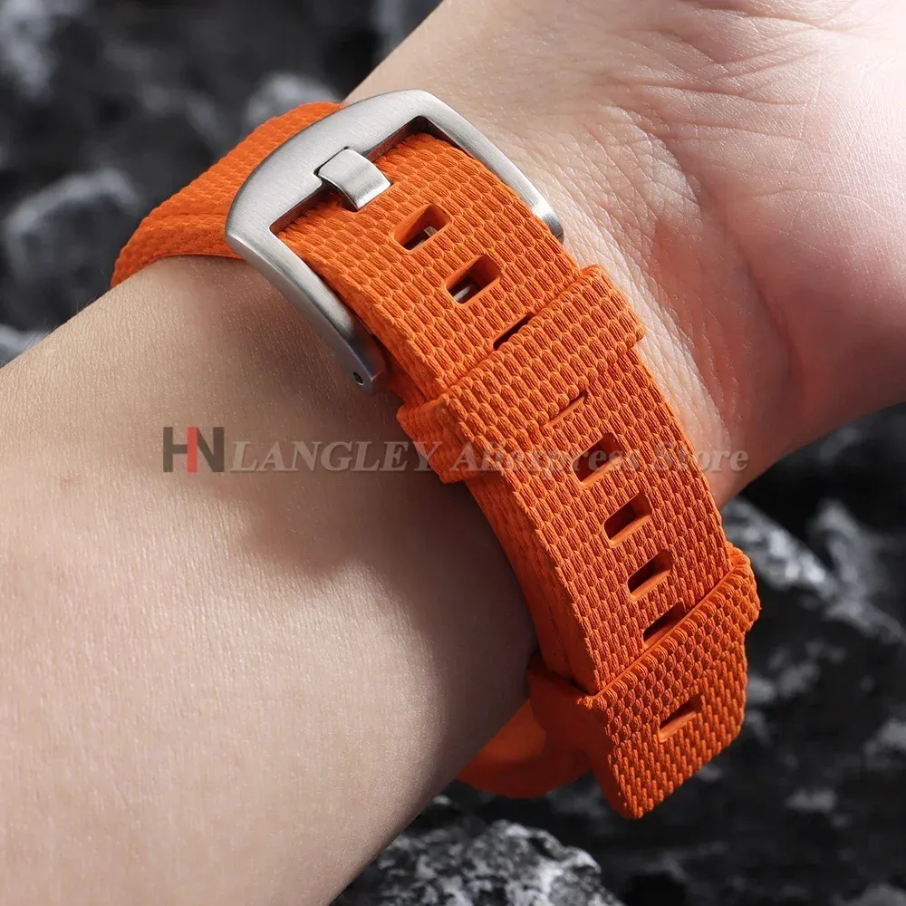 Bracelet caoutchouc 20 à 22 mm à libération rapide