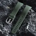 Bracelet caoutchouc 20 à 22 mm à libération rapide – Couleur du bracelet Green