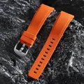 Bracelet caoutchouc 20 à 22 mm à libération rapide – Couleur du bracelet Orange
