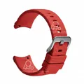 Bracelet caoutchouc 20 à 22 mm à libération rapide – Couleur du bracelet Rouge