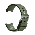 Bracelet caoutchouc 20 à 22 mm à libération rapide – Couleur du bracelet Vert armée