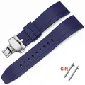 Bracelet caoutchouc 20 à 24 mm à libération rapide – Couleur du bracelet Bleu