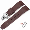 Bracelet caoutchouc 20 à 24 mm à libération rapide – Couleur du bracelet Brun
