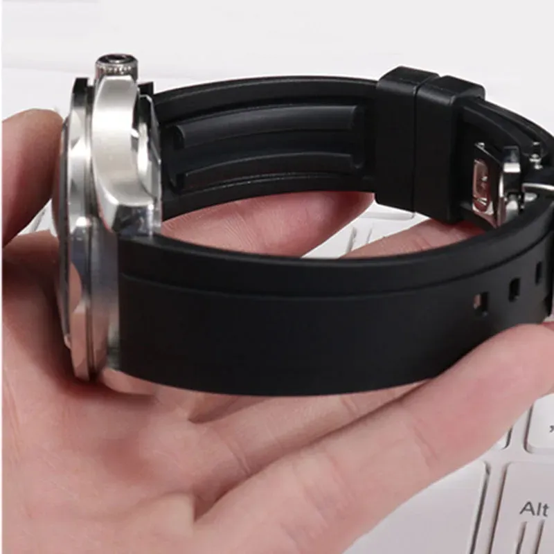 Bracelet caoutchouc 20 à 24 mm à libération rapide