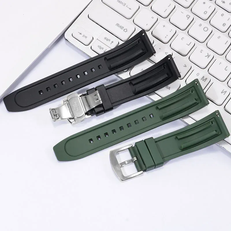 Bracelet caoutchouc 20 à 24 mm à libération rapide