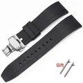 Bracelet caoutchouc 20 à 24 mm à libération rapide – Couleur du bracelet noir