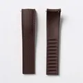 Bracelet caoutchouc FKM pour montre 18 à 24 mm – Couleur du bracelet Brown-No buckle
