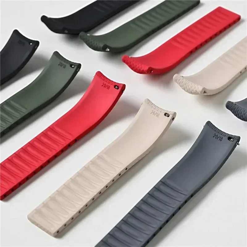 Bracelet caoutchouc FKM pour montre 18 à 24 mm