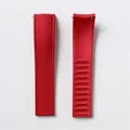Bracelet caoutchouc FKM pour montre 18 à 24 mm – Couleur du bracelet Red-No buckle