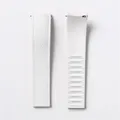 Bracelet caoutchouc FKM pour montre 18 à 24 mm – Couleur du bracelet White-No buckle