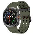 Bracelet caoutchouc pour Samsung Galaxy Watch 7 et 8 Ultra – Couleur du bracelet Army green
