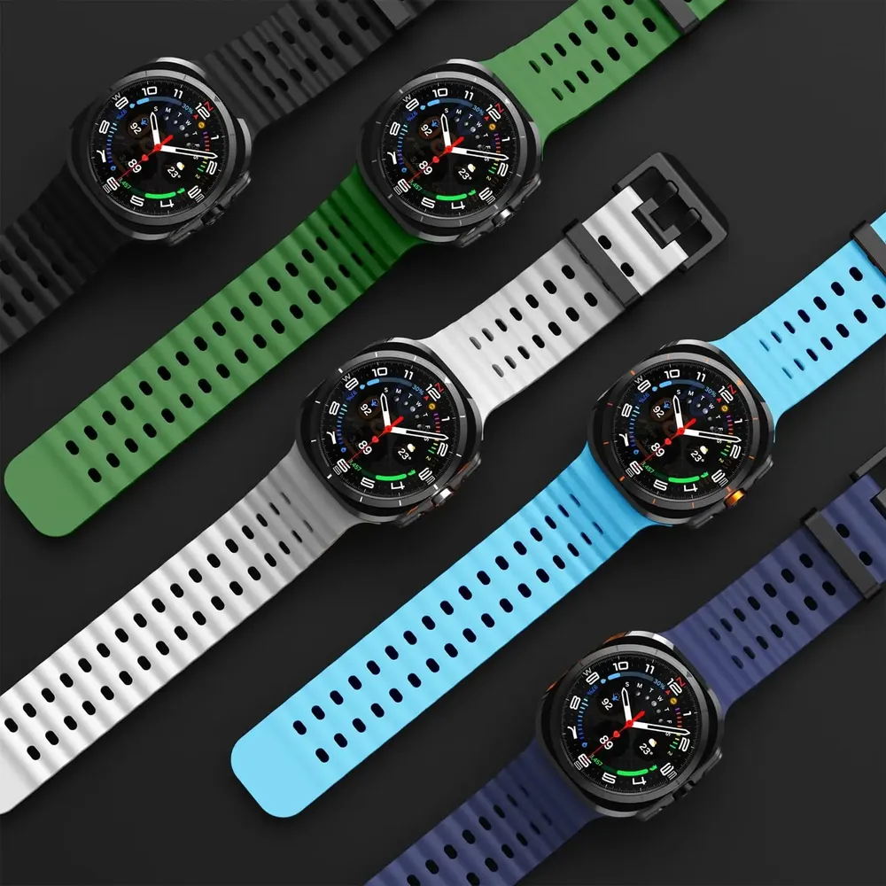 Bracelet caoutchouc pour Samsung Galaxy Watch 7 et 8 Ultra