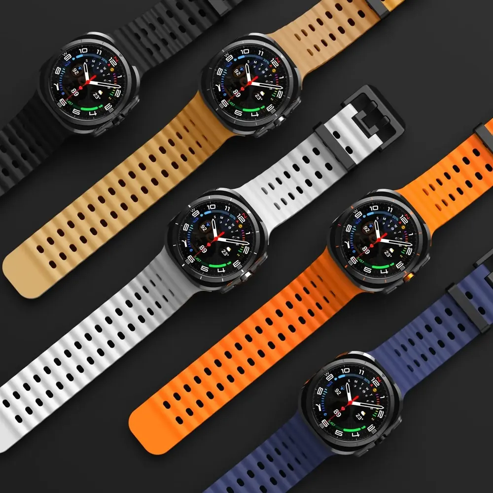 Bracelet caoutchouc pour Samsung Galaxy Watch 7 et 8 Ultra