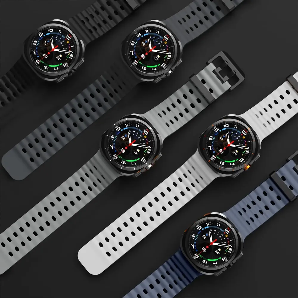 Bracelet caoutchouc pour Samsung Galaxy Watch 7 et 8 Ultra