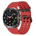Bracelet caoutchouc pour Samsung Galaxy Watch 7 et 8 Ultra – Couleur du bracelet Red