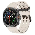 Bracelet caoutchouc pour Samsung Galaxy Watch 7 et 8 Ultra – Couleur du bracelet Starlight